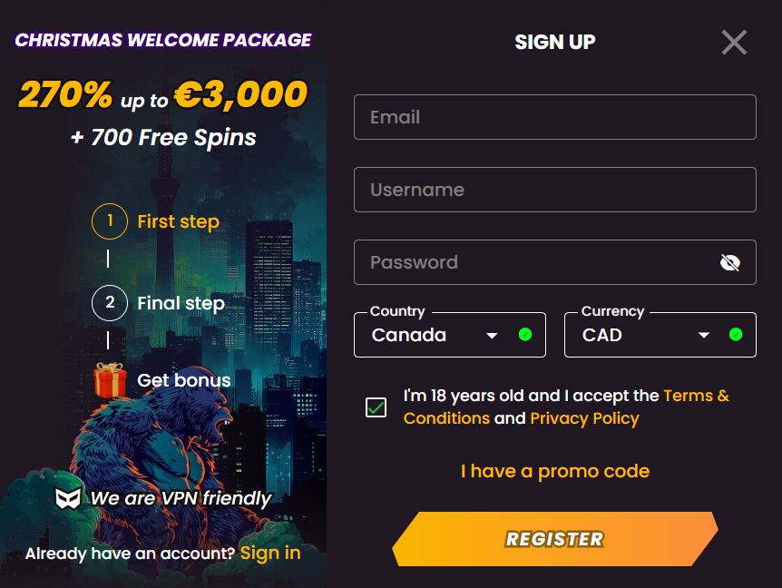 registratiom wild tokyo